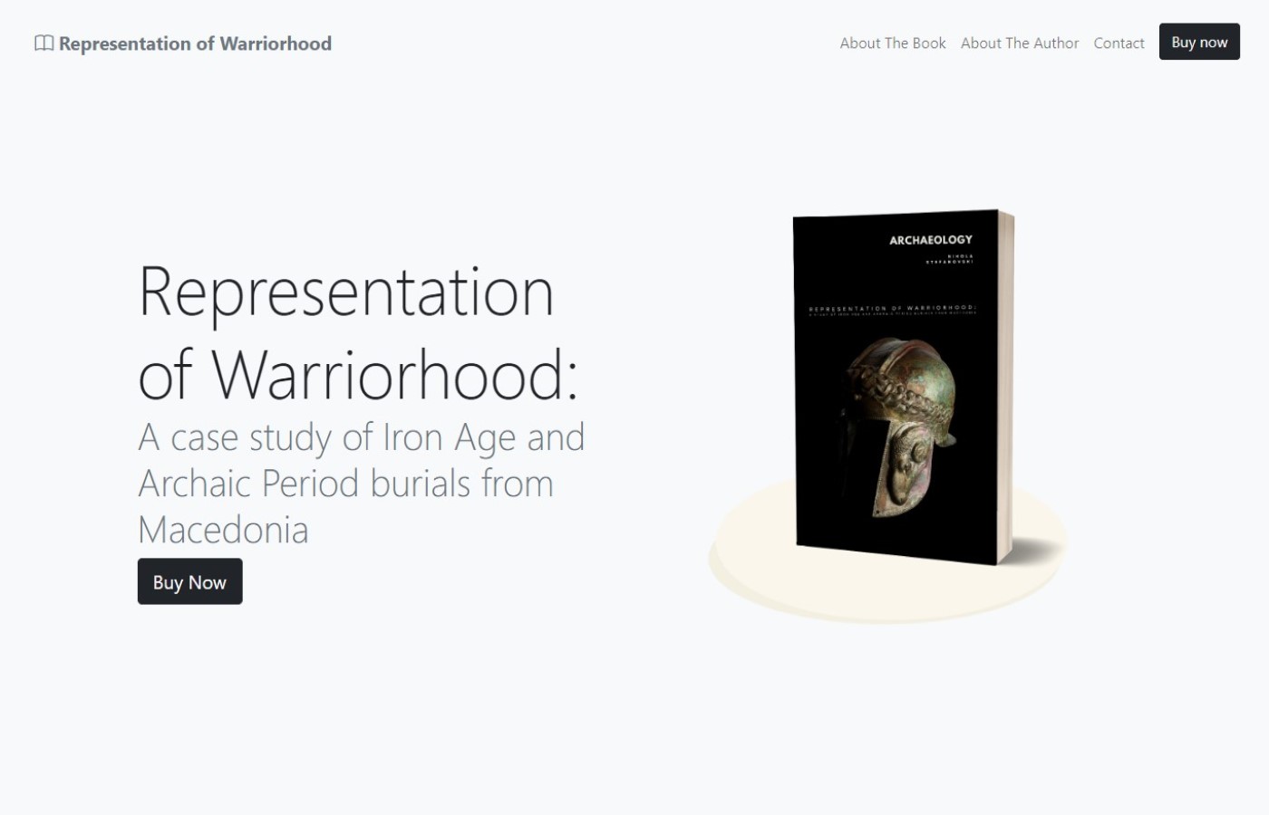 Bootstrap book promotion website screenshot