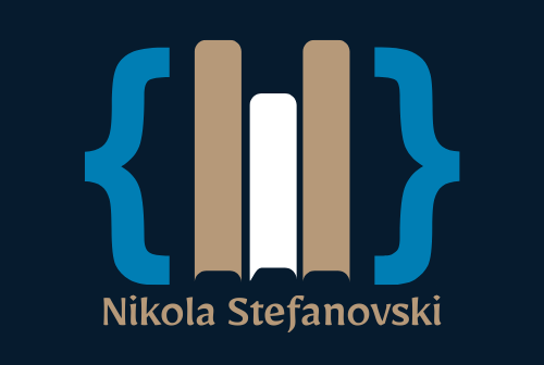 Personal logo of Nikola Stefanovski, consisted of the initials in uppercase